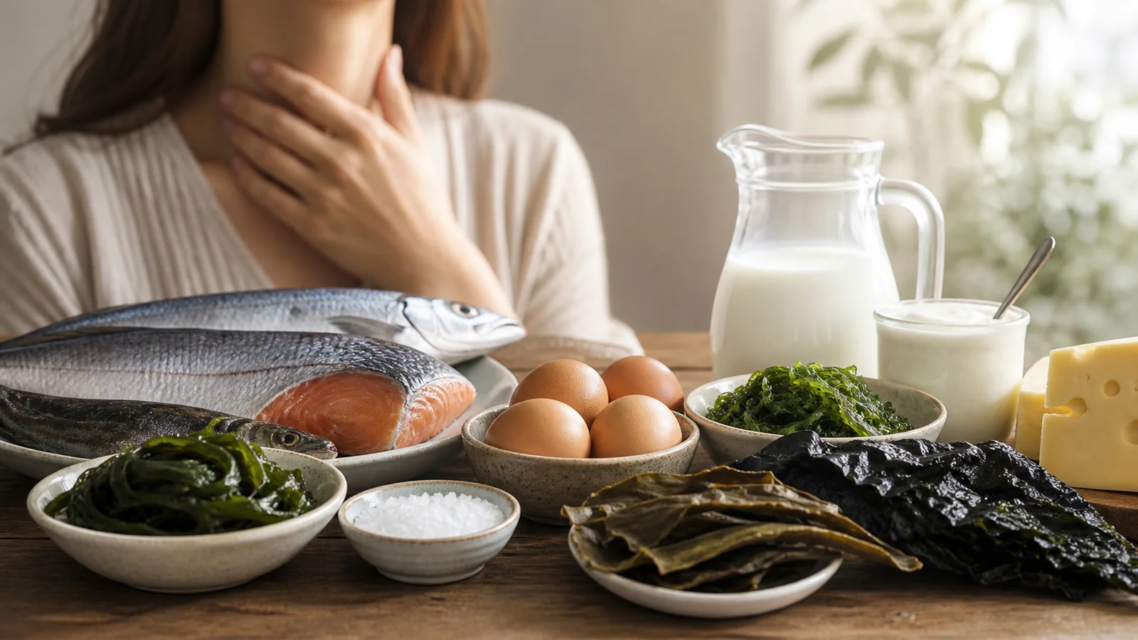 Fish, eggs, dairy, salt and seaweed as sources of iodine